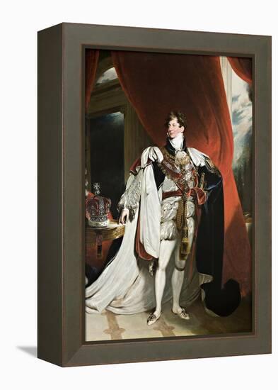 Portrait of King George IV, 1820-30-Thomas Lawrence-Framed Premier Image Canvas