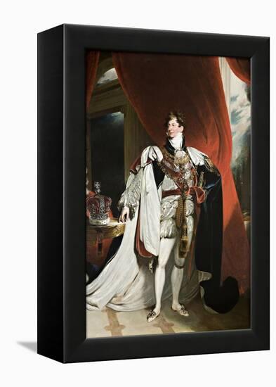 Portrait of King George IV, 1820-30-Thomas Lawrence-Framed Premier Image Canvas