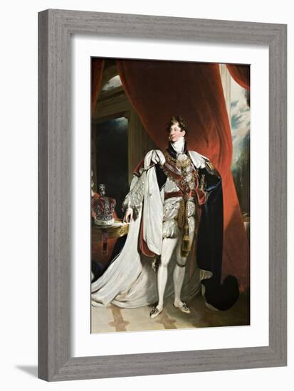 Portrait of King George IV, 1820-30-Thomas Lawrence-Framed Giclee Print