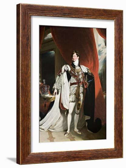 Portrait of King George IV, 1820-30-Thomas Lawrence-Framed Giclee Print