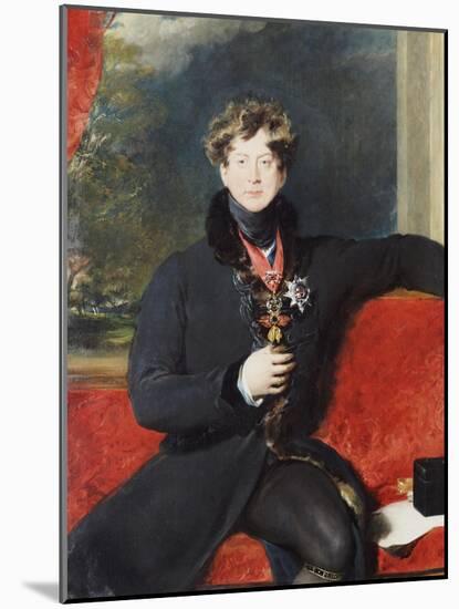 Portrait of King George IV, circa 1825-Thomas Lawrence-Mounted Giclee Print