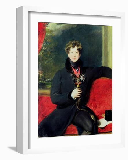 Portrait of King George Iv-Thomas Lawrence-Framed Giclee Print