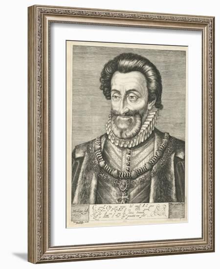 Portrait of King Henry IV of France, Ca. 1600-Hendrick Goltzius-Framed Giclee Print