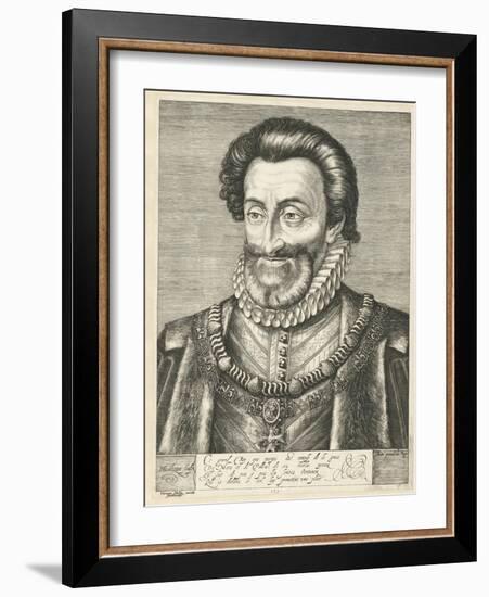 Portrait of King Henry IV of France, Ca. 1600-Hendrick Goltzius-Framed Giclee Print