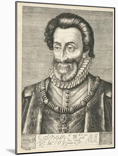 Portrait of King Henry IV of France, Ca. 1600-Hendrick Goltzius-Mounted Giclee Print