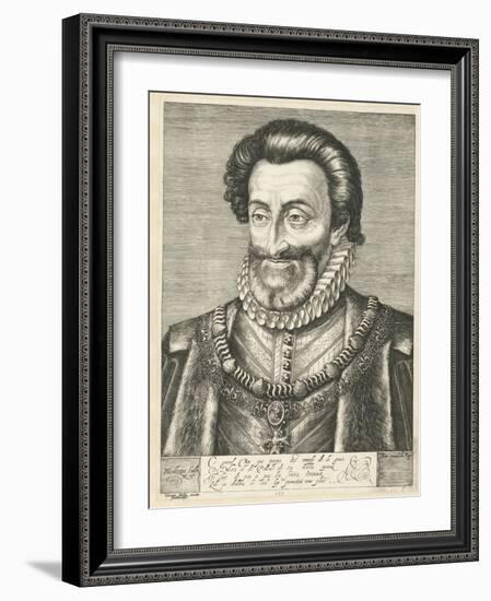 Portrait of King Henry IV of France, Ca. 1600-Hendrick Goltzius-Framed Giclee Print