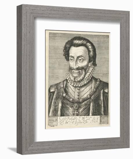 Portrait of King Henry IV of France, Ca. 1600-Hendrick Goltzius-Framed Giclee Print