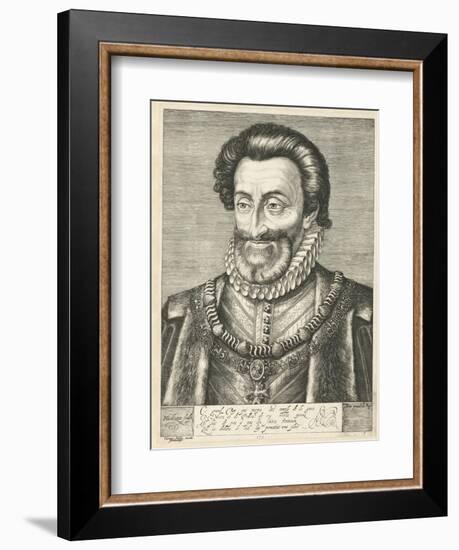 Portrait of King Henry IV of France, Ca. 1600-Hendrick Goltzius-Framed Giclee Print