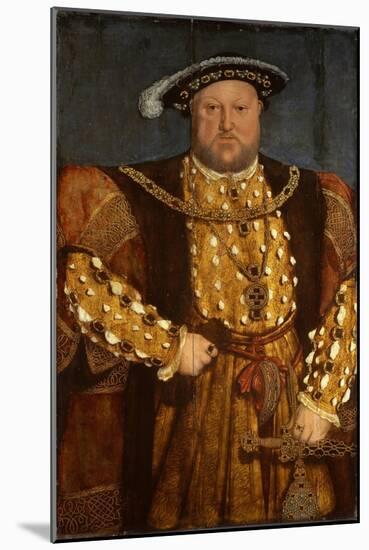 Portrait of King Henry VIII-Hans Holbein the Younger-Mounted Giclee Print