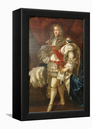 Portrait of King James II of England (1633-1701), Full Length, in Garter Robes-Sir Peter Lely-Framed Premier Image Canvas