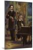 Portrait of King Ludwig II and Richard Wagner-German School-Mounted Giclee Print