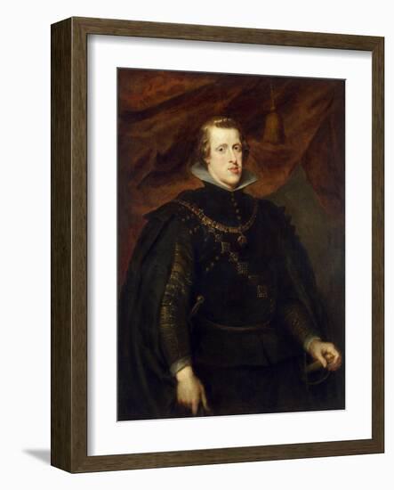 Portrait of King Philip IV of Spain, of the Spanish Netherlands and King of Portugal, C1628-1629-Peter Paul Rubens-Framed Giclee Print