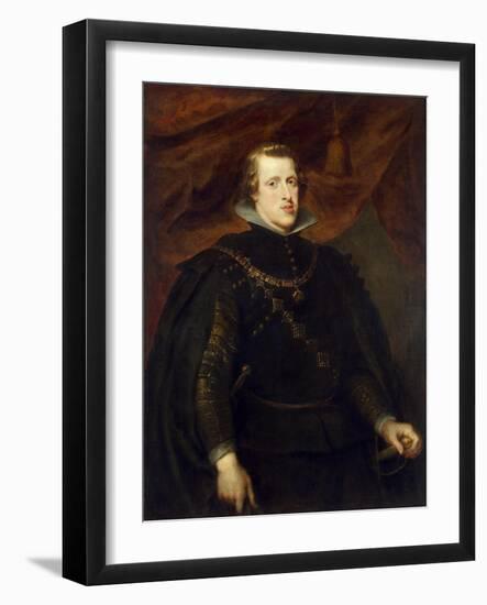 Portrait of King Philip IV of Spain, of the Spanish Netherlands and King of Portugal, C1628-1629-Peter Paul Rubens-Framed Giclee Print