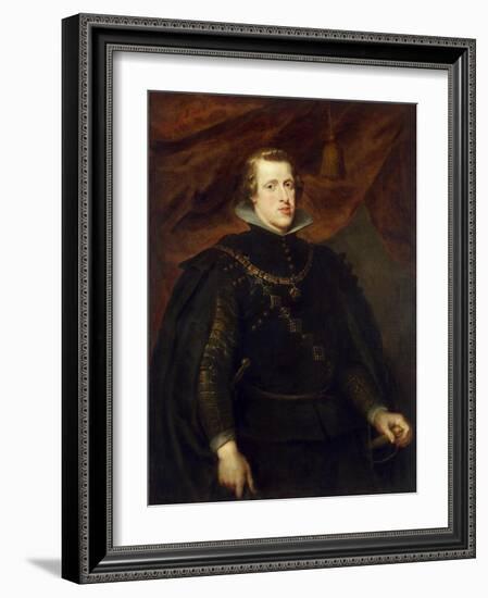 Portrait of King Philip IV of Spain, of the Spanish Netherlands and King of Portugal, C1628-1629-Peter Paul Rubens-Framed Giclee Print