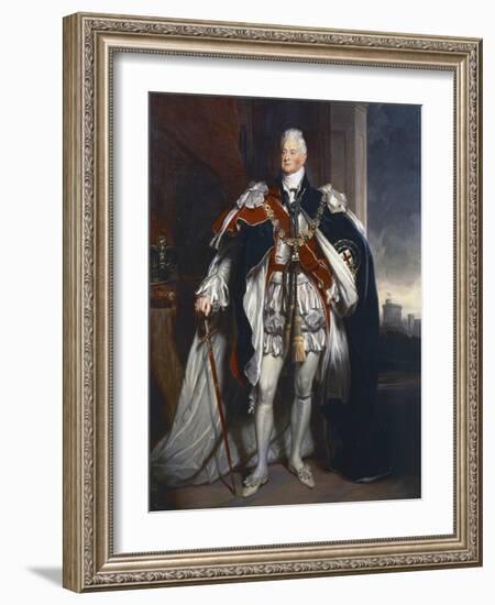 Portrait of King William IV, Copy after Sir Martin Archer Shee, 1844-George Peter Alexander Healy-Framed Giclee Print