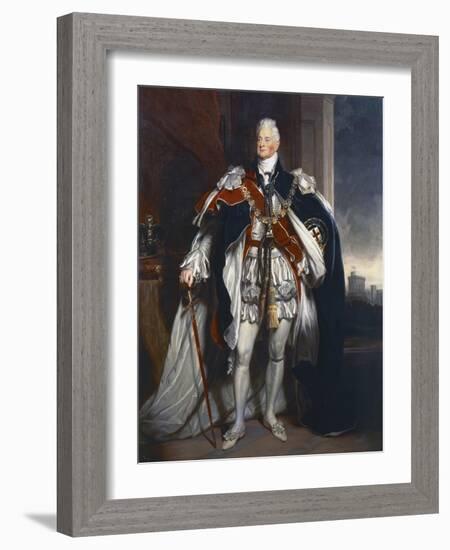 Portrait of King William IV, Copy after Sir Martin Archer Shee, 1844-George Peter Alexander Healy-Framed Giclee Print