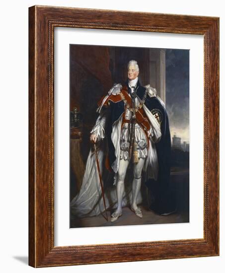 Portrait of King William IV, Copy after Sir Martin Archer Shee, 1844-George Peter Alexander Healy-Framed Giclee Print