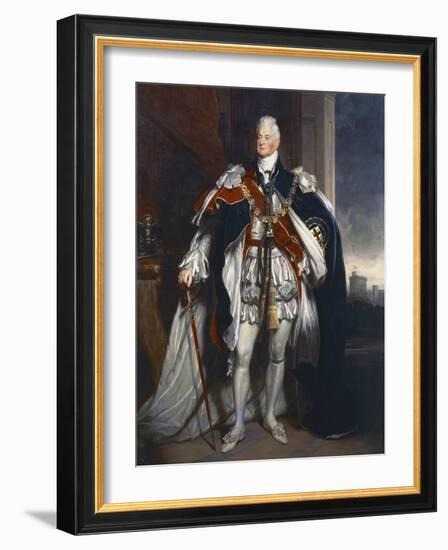 Portrait of King William IV, Copy after Sir Martin Archer Shee, 1844-George Peter Alexander Healy-Framed Giclee Print