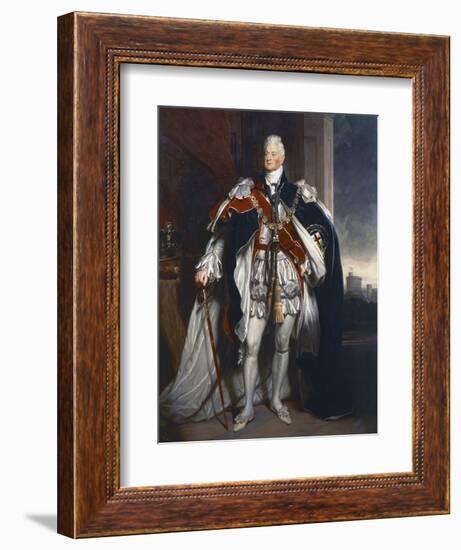 Portrait of King William IV, Copy after Sir Martin Archer Shee, 1844-George Peter Alexander Healy-Framed Giclee Print