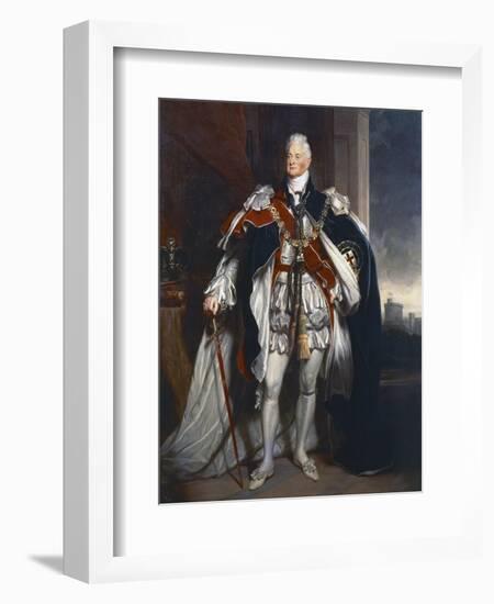 Portrait of King William IV, Copy after Sir Martin Archer Shee, 1844-George Peter Alexander Healy-Framed Giclee Print