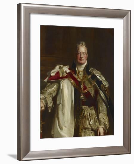 Portrait of King William Iv, Wearing the Robes of the Garter, C.1831-Sir David Wilkie-Framed Giclee Print