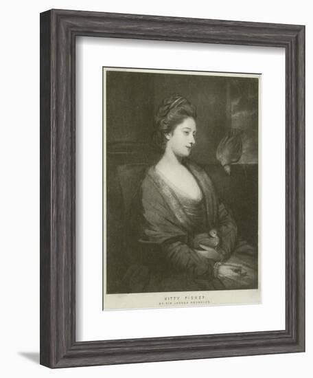 Portrait of Kitty Fisher-Sir Joshua Reynolds-Framed Giclee Print