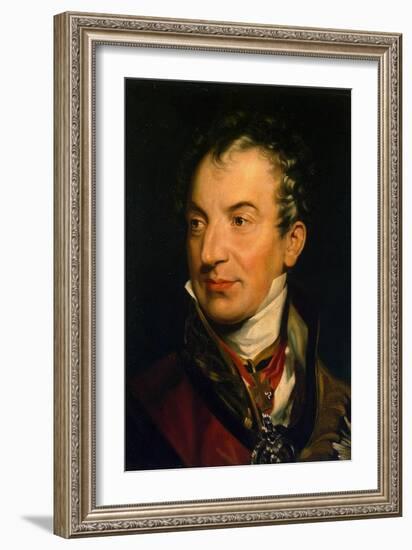 Portrait of Klemens Wenzel, Prince Von Metternich, (1773-185), 1814-1819-Thomas Lawrence-Framed Giclee Print