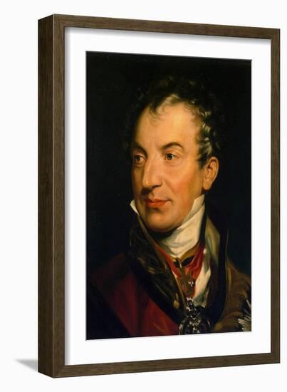 Portrait of Klemens Wenzel, Prince Von Metternich, (1773-185), 1814-1819-Thomas Lawrence-Framed Giclee Print