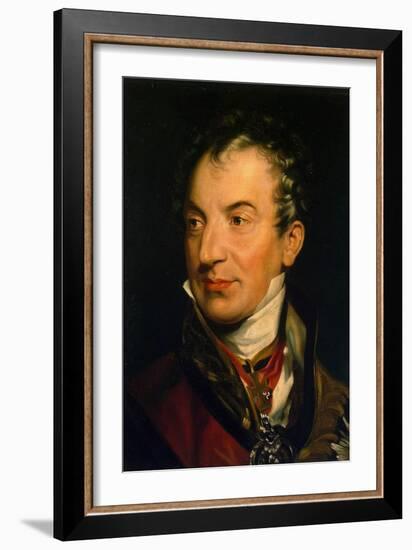 Portrait of Klemens Wenzel, Prince Von Metternich, (1773-185), 1814-1819-Thomas Lawrence-Framed Giclee Print