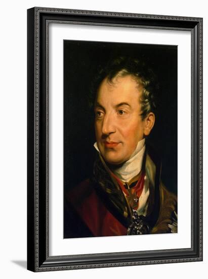 Portrait of Klemens Wenzel, Prince Von Metternich, (1773-185), 1814-1819-Thomas Lawrence-Framed Giclee Print