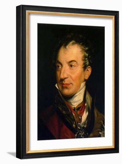 Portrait of Klemens Wenzel, Prince Von Metternich, (1773-185), 1814-1819-Thomas Lawrence-Framed Giclee Print