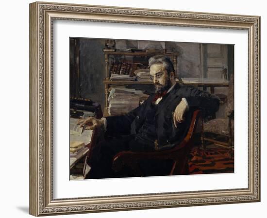 Portrait of Konstantin Dmitryevich Artsybushev (1849-190), 1897-Mikhail Alexandrovich Vrubel-Framed Giclee Print