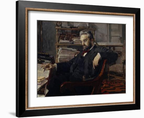 Portrait of Konstantin Dmitryevich Artsybushev (1849-190), 1897-Mikhail Alexandrovich Vrubel-Framed Giclee Print