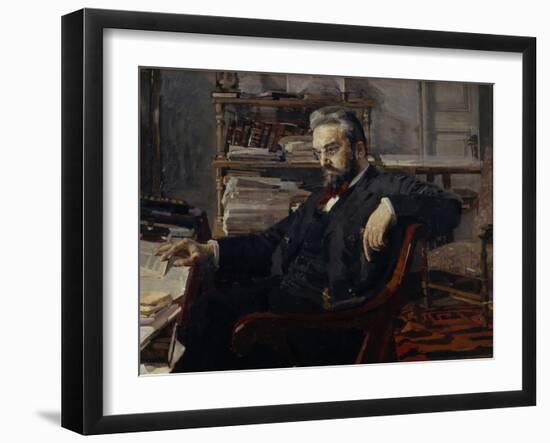 Portrait of Konstantin Dmitryevich Artsybushev (1849-190), 1897-Mikhail Alexandrovich Vrubel-Framed Giclee Print