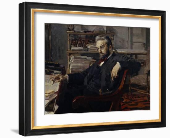 Portrait of Konstantin Dmitryevich Artsybushev (1849-190), 1897-Mikhail Alexandrovich Vrubel-Framed Giclee Print