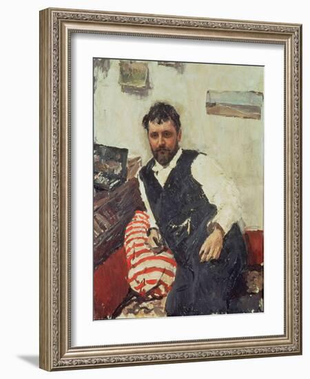 Portrait of Konstantin Korovin-Valentin Aleksandrovich Serov-Framed Giclee Print