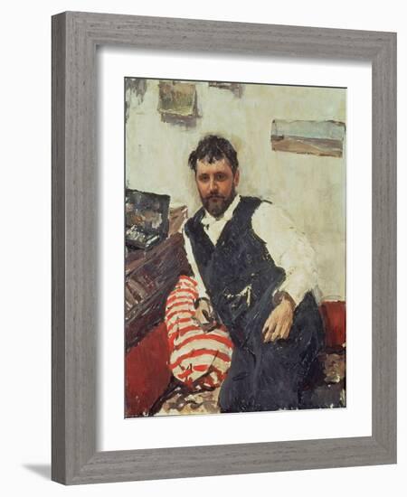 Portrait of Konstantin Korovin-Valentin Aleksandrovich Serov-Framed Giclee Print