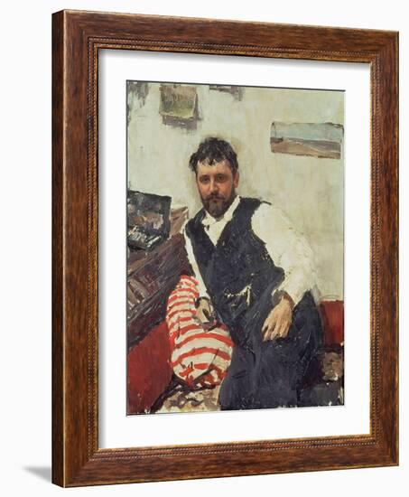 Portrait of Konstantin Korovin-Valentin Aleksandrovich Serov-Framed Giclee Print