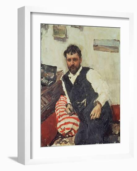 Portrait of Konstantin Korovin-Valentin Aleksandrovich Serov-Framed Giclee Print