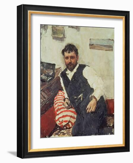 Portrait of Konstantin Korovin-Valentin Aleksandrovich Serov-Framed Giclee Print