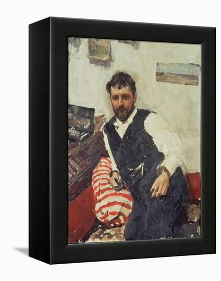 Portrait of Konstantin Korovin-Valentin Aleksandrovich Serov-Framed Premier Image Canvas