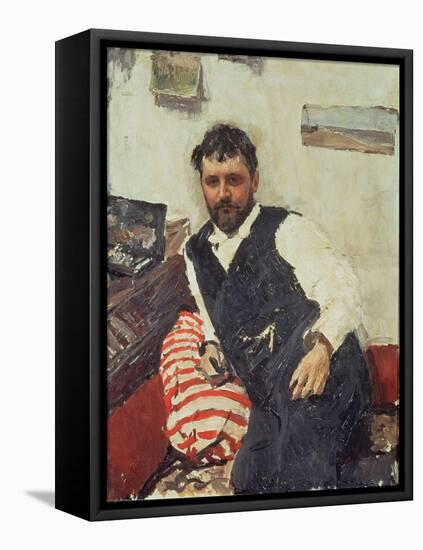 Portrait of Konstantin Korovin-Valentin Aleksandrovich Serov-Framed Premier Image Canvas