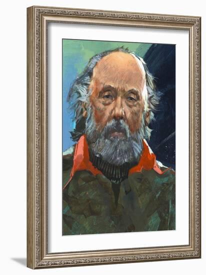 Portrait of Konstantin Tsiolkovsky (Izhevsk 1857-Kaluga, 1935), Russian Pioneer of Astronautics-null-Framed Giclee Print