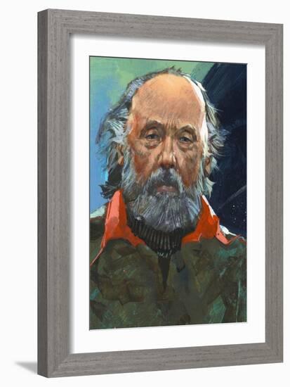 Portrait of Konstantin Tsiolkovsky (Izhevsk 1857-Kaluga, 1935), Russian Pioneer of Astronautics-null-Framed Giclee Print