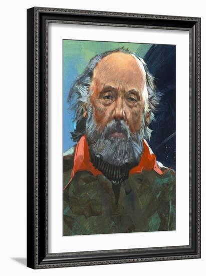 Portrait of Konstantin Tsiolkovsky (Izhevsk 1857-Kaluga, 1935), Russian Pioneer of Astronautics-null-Framed Giclee Print