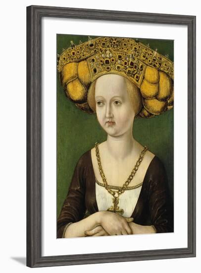 Portrait of Kunigunde of Austria (1465-152), Ca 1485-null-Framed Giclee Print