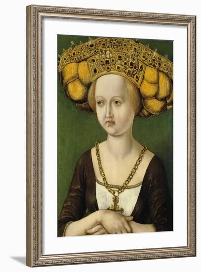 Portrait of Kunigunde of Austria (1465-152), Ca 1485-null-Framed Giclee Print