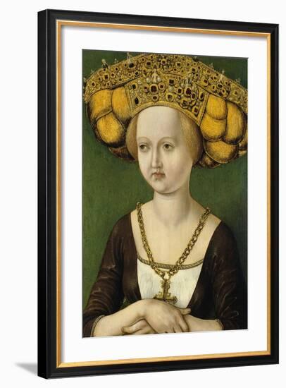 Portrait of Kunigunde of Austria (1465-152), Ca 1485-null-Framed Giclee Print