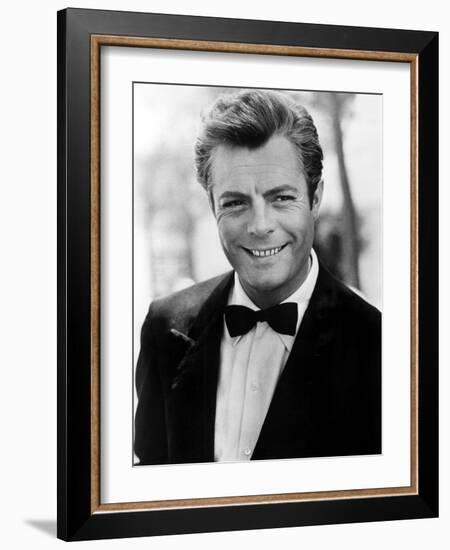 Portrait of La Dolce Vita, Marcello Mastroianni, 1960-null-Framed Photo