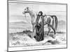 Portrait of Lady Anne Blunt (1837-1917) in Arab Costume with an Arab Horse, Frontispiece to Her…-null-Mounted Giclee Print